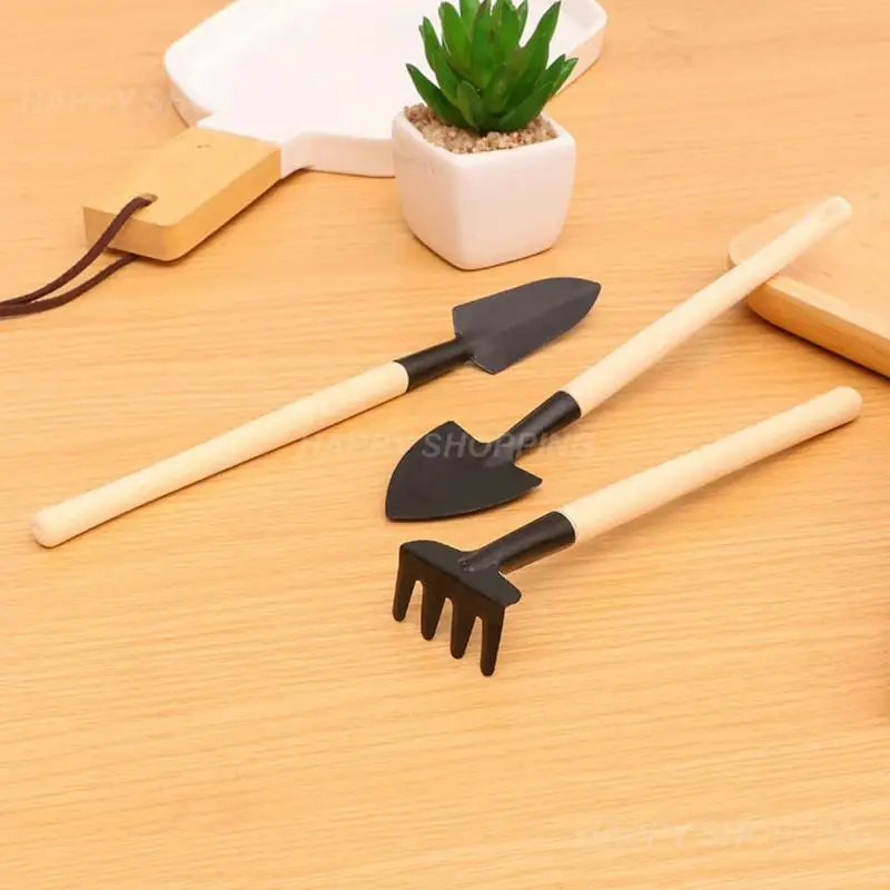 Succulent Plant Gardening Loosening Tools Mini Potted Tools Set Outdoor Manual Plant Flower Shovel Rake Three-Piece Set