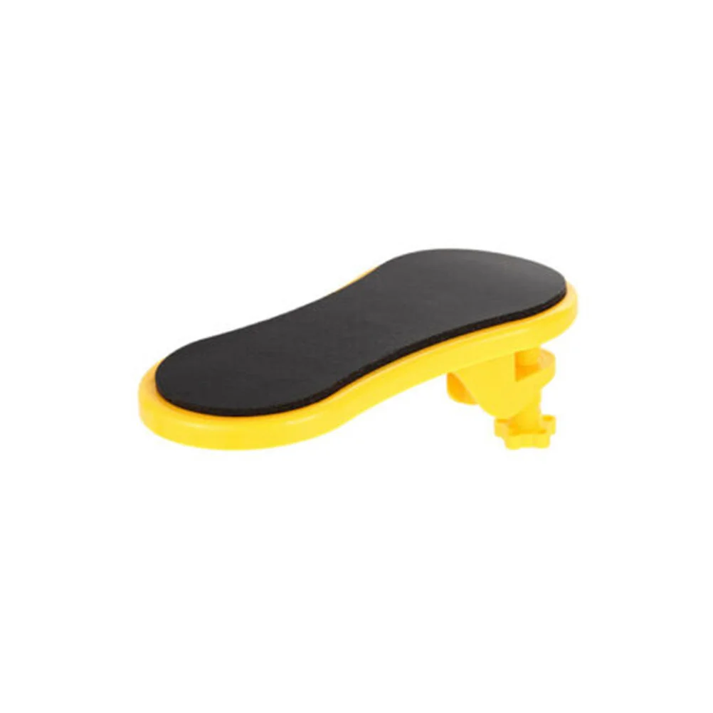 

Computer Desk Extender Rotatable Armrest Cushion Pad Adjustable Wrist Rest Support Home Office Comfortable Soft Surface Yellow