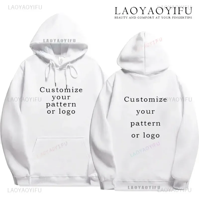 Customized Print Personalized Hoodie Warming and Comfort Sweatshirt Student Casual Custom Printed Text DIY Hoodie Fashion