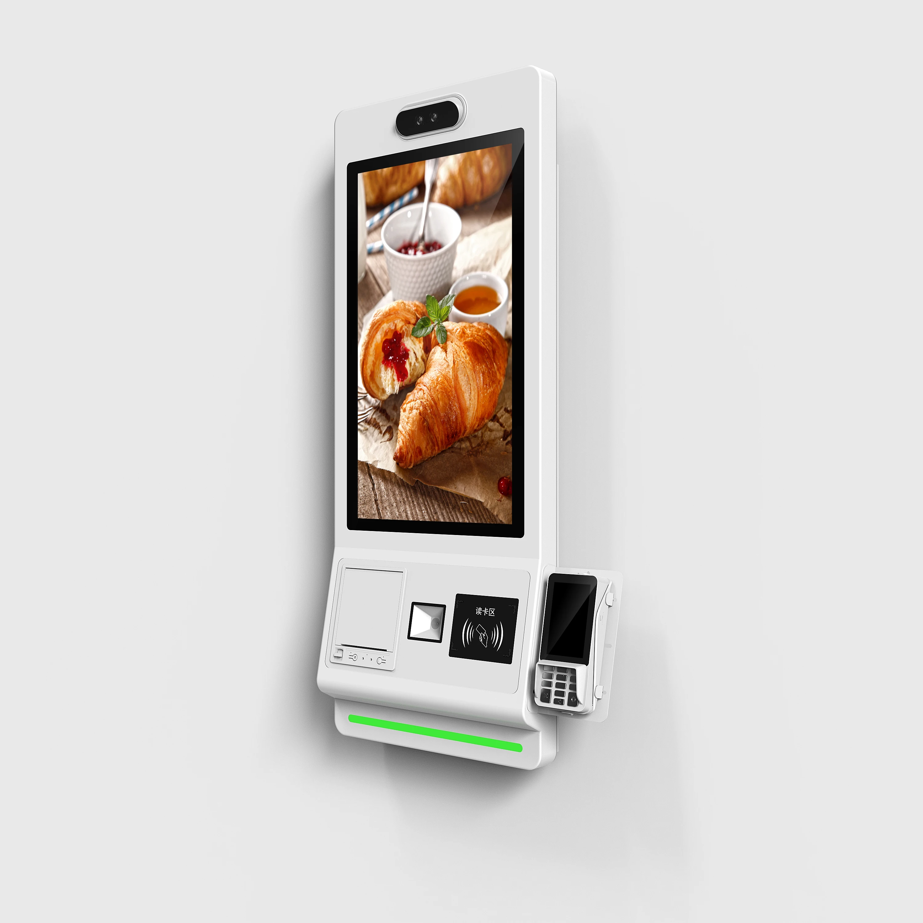 

VETO 18.5 21.5 24 27 32 Inch Floor Standing/Wall Mounted Self-0rder Payment Kiosk With QR Code Scanner 80mm Thermal Printer