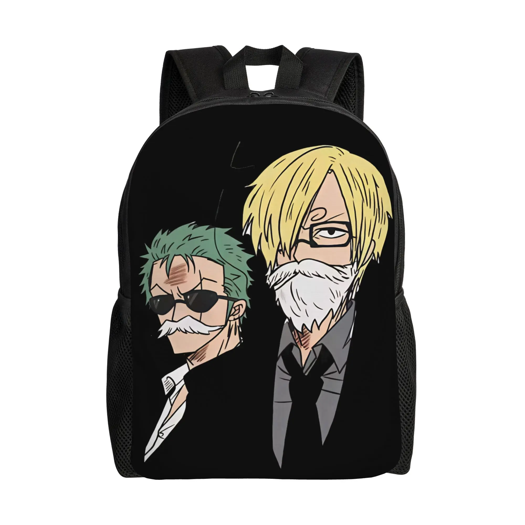 Ones Pieces Anime Backpack  Kawaii Backpacks Male University Soft High School Bags Colorful Rucksack