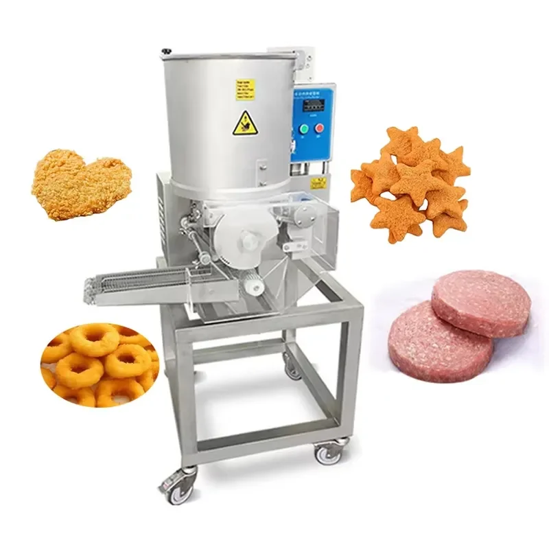 Meat Pie Cutlet Nugget Making Machine Hamburg Burger Meat Pie Making Machine