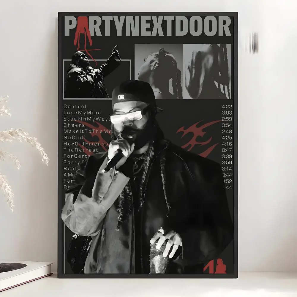 Singer Rnb P-PARTYNEXTDOOR Poster Art Wall Decor, Indoor Outdoor for Collectors