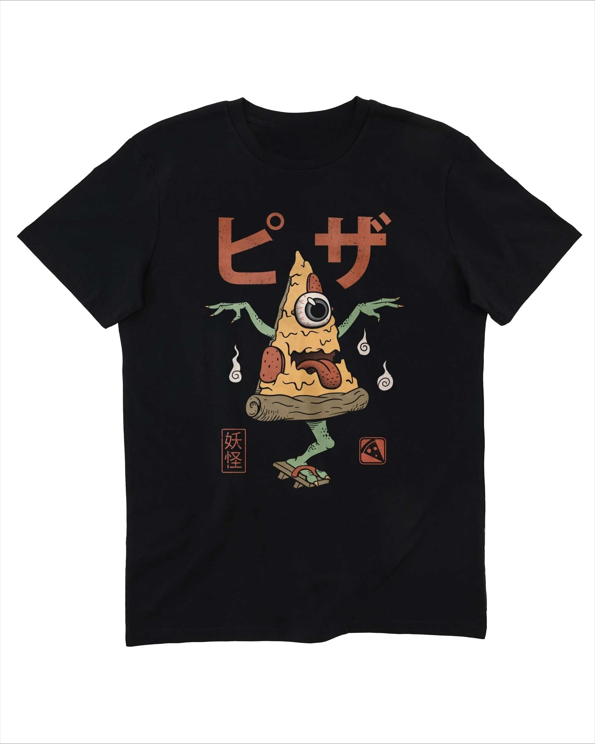 

PIzza Yokai Graphic Printing Summer Luxury Brand Cotton Men's and Women's T-Shirts Short Sleeves Street Fashion Trend