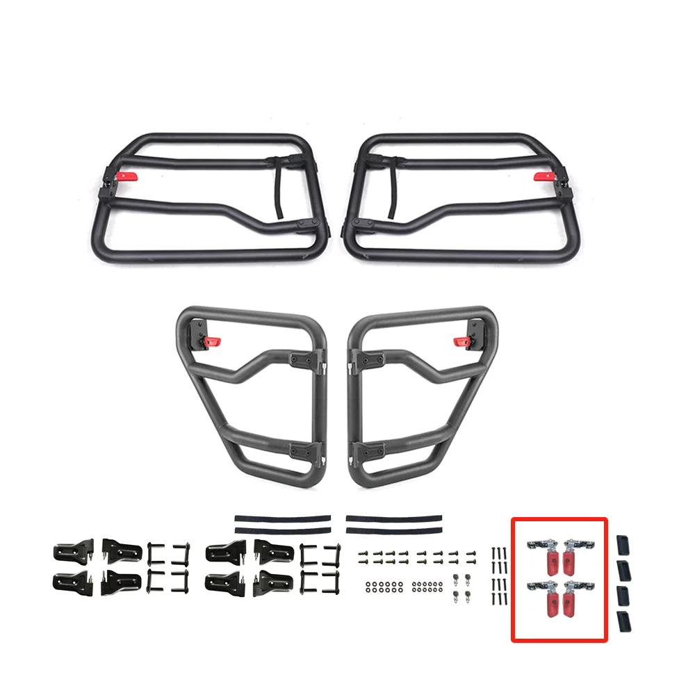 SXMA Hinge For Half Tube Doors 1 Pair, 2 PCS For JL1260 Part For Jeep Wrangler JL 18+