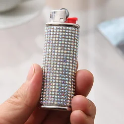 New Bling Rhinestone Shiny Crystal Lighter Case Cover Sleeve Holder for Bic Full Standard Size Lighters Type J6