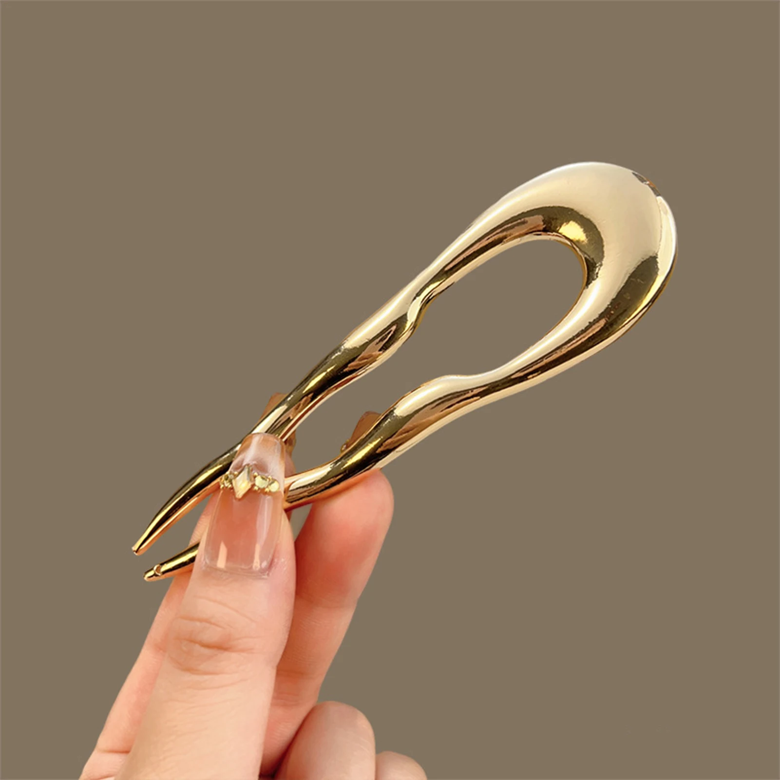 Vintage spinki do włosów w kształcie litery U, trwałe, ze stopu, w stylu chińskim, do upinania włosów z tyłu głowy, modne akcesoria do włosów dla kobiet.