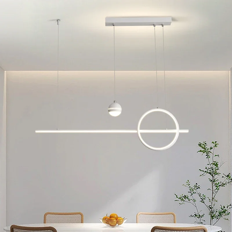 

Modern Led Living Room Pendant Light Dining Table Ceiling Chandelier Kitchen Hanging Light Fixture Dimmable Indoor Lighting Lamp