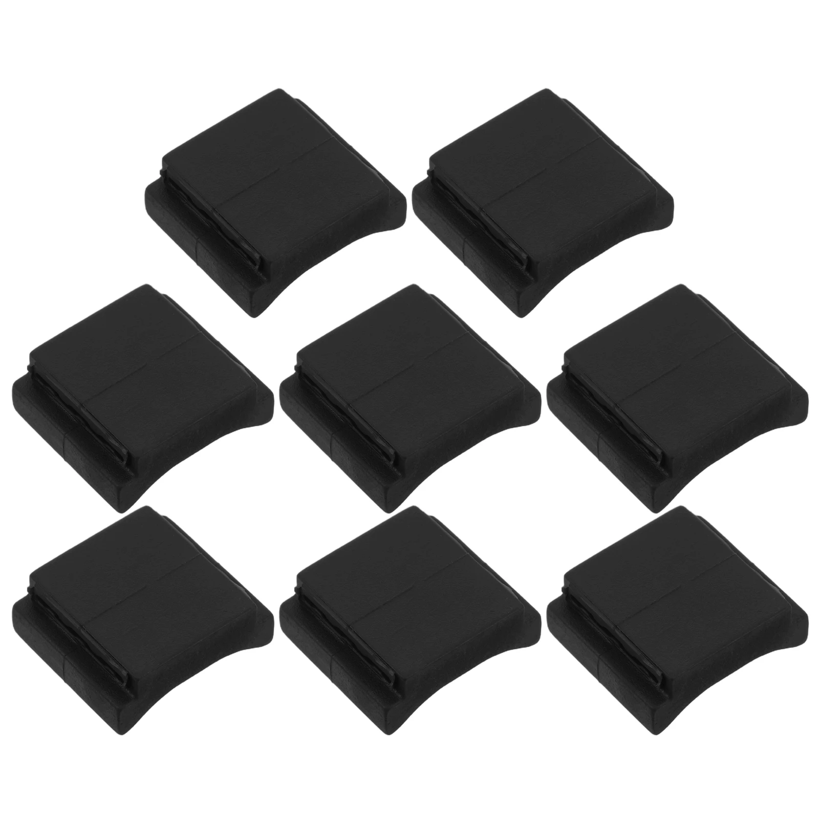 

8pcs Guitar Holder Black Silicone Electric Acoustic Instrument Parts Headstock Guitar Pick Storage Storage Display