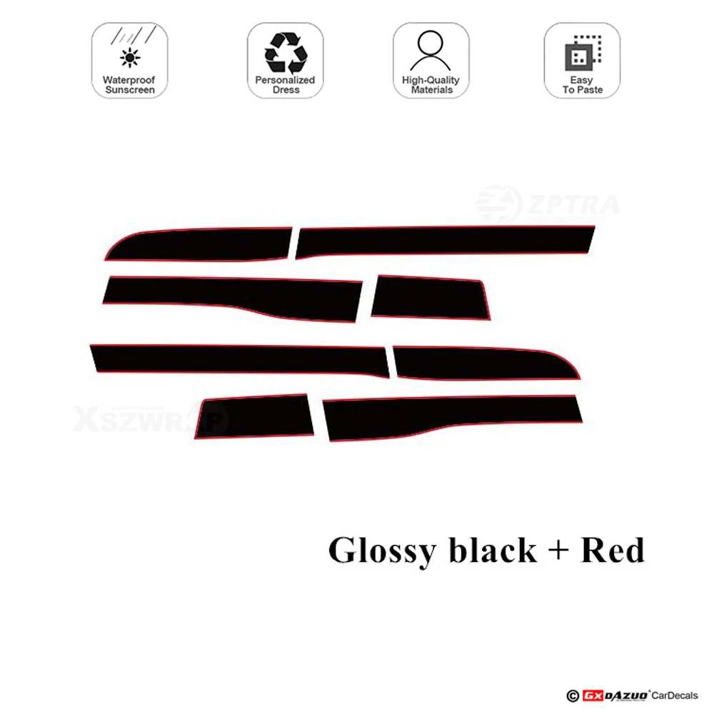 Sport Stripes Car Waist Lines Sticker For Renault Twingo GT Color Run 2015-2020 Auto Body Door Decor Decal Exterior Accessories