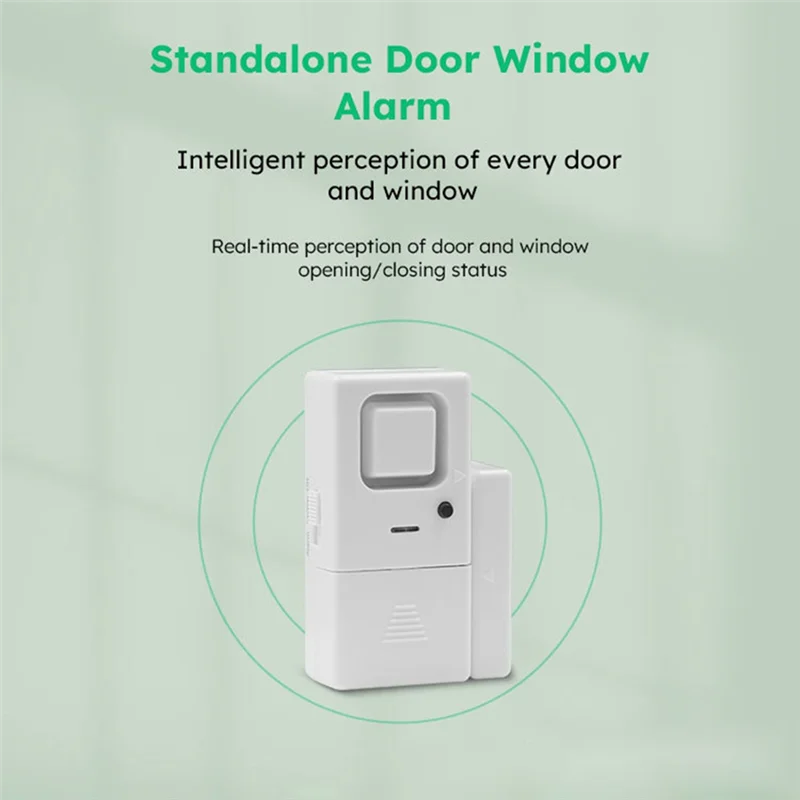 AC56-Door Window Alarms, Adjustable Volume, Chime/Alarm, Door Window Alarm Sensor For Home Security, Kids Safety 4 Pack