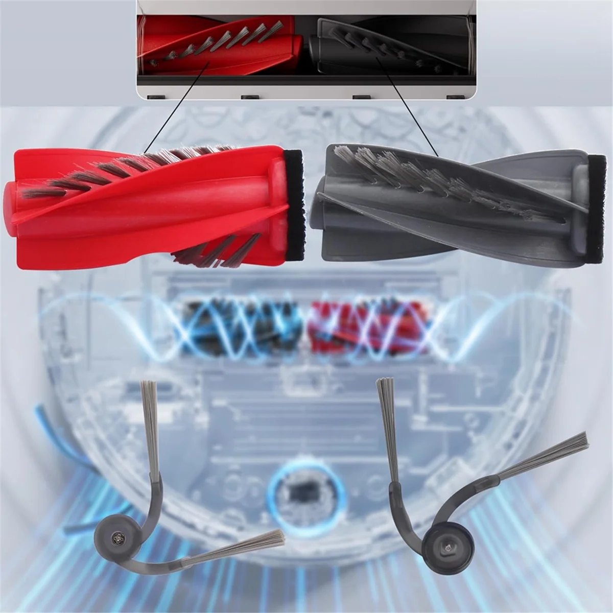 

Super DealRoborock Qrevo Curv Робот-пылесос Запасные части Основная боковая щетка Hepa-фильтры Швабра Ткань Du