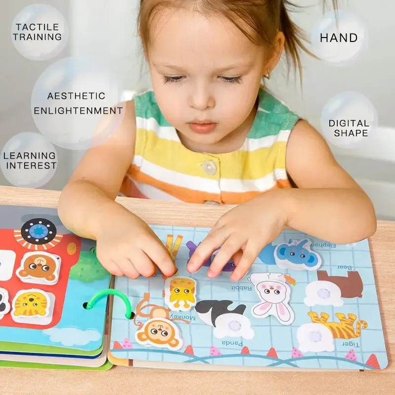 1pc illumination Busy Book Paper Pasting Book Operation Board Baby Learning libri illustrati silenziosi per bambini