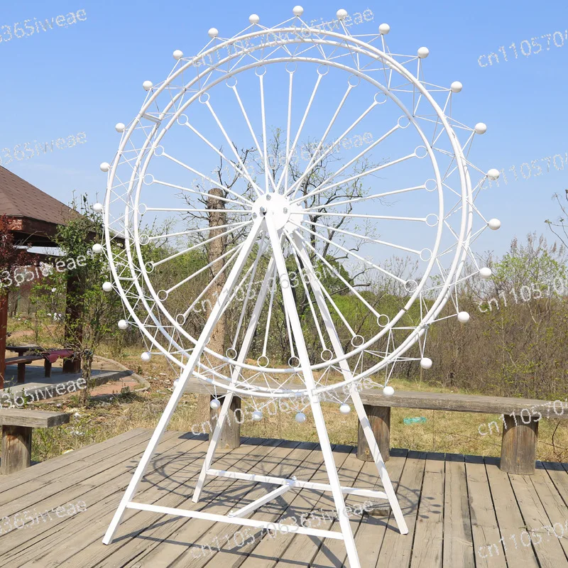 Outdoor floor decoration, wedding props, wedding decoration, Ferris wheel model, home decoration