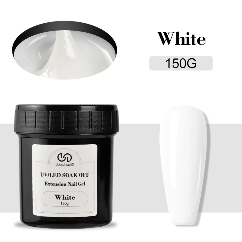 LED & UV Aufbaugel - 150g Nagelverlängerung für Professionelle Salons, Gel-Builder für Nägel, Hartgel für DIY Nagelkunst-Zubehör