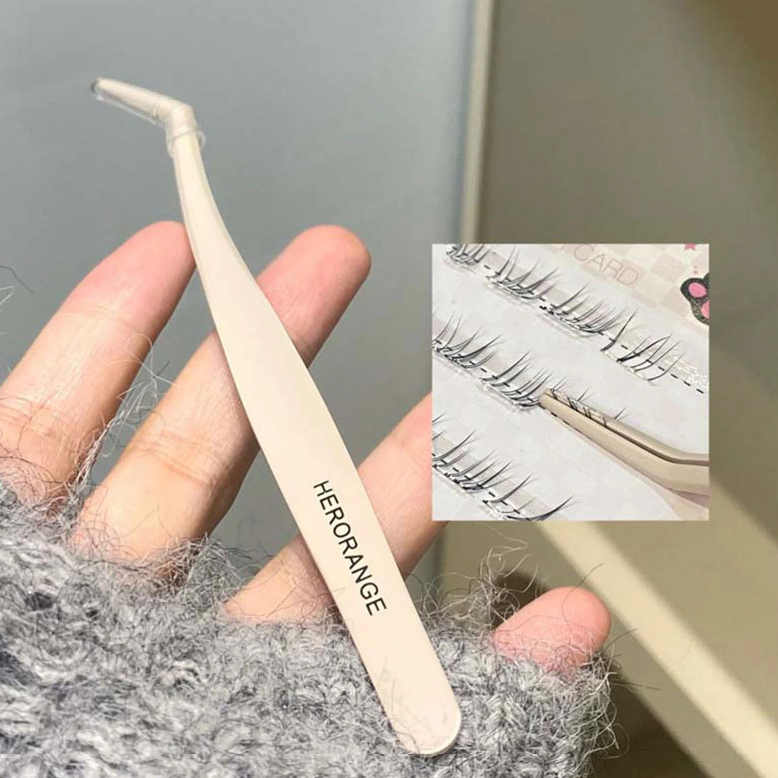 1Pc Stainless Steel Eyelash Extension Tweezers Curved Straight Lashes Tweezer Non-magnetic Eyelashes Nail Makeup Tools Wholesale