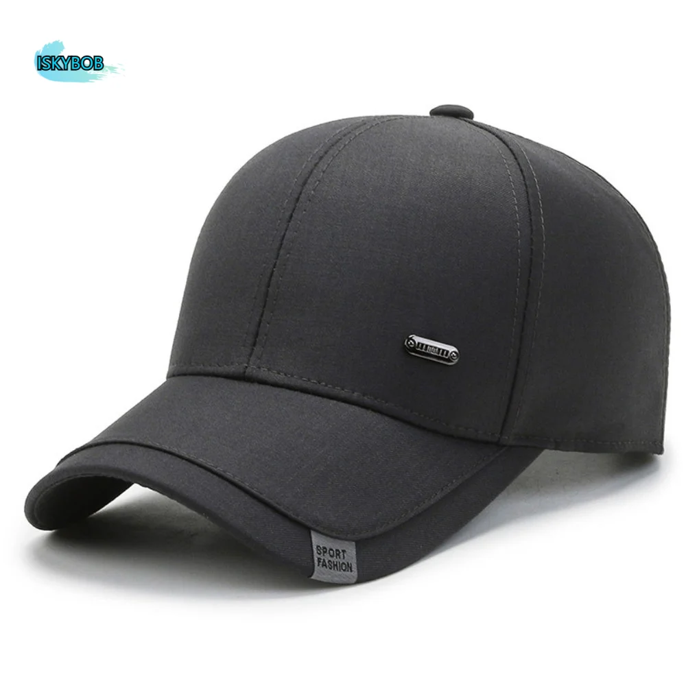 

Fashion Solid Color Baseball Cap Adjustable Korean Style Men Peaked Hat Polyester Versatile Sunshade Casquette Sports