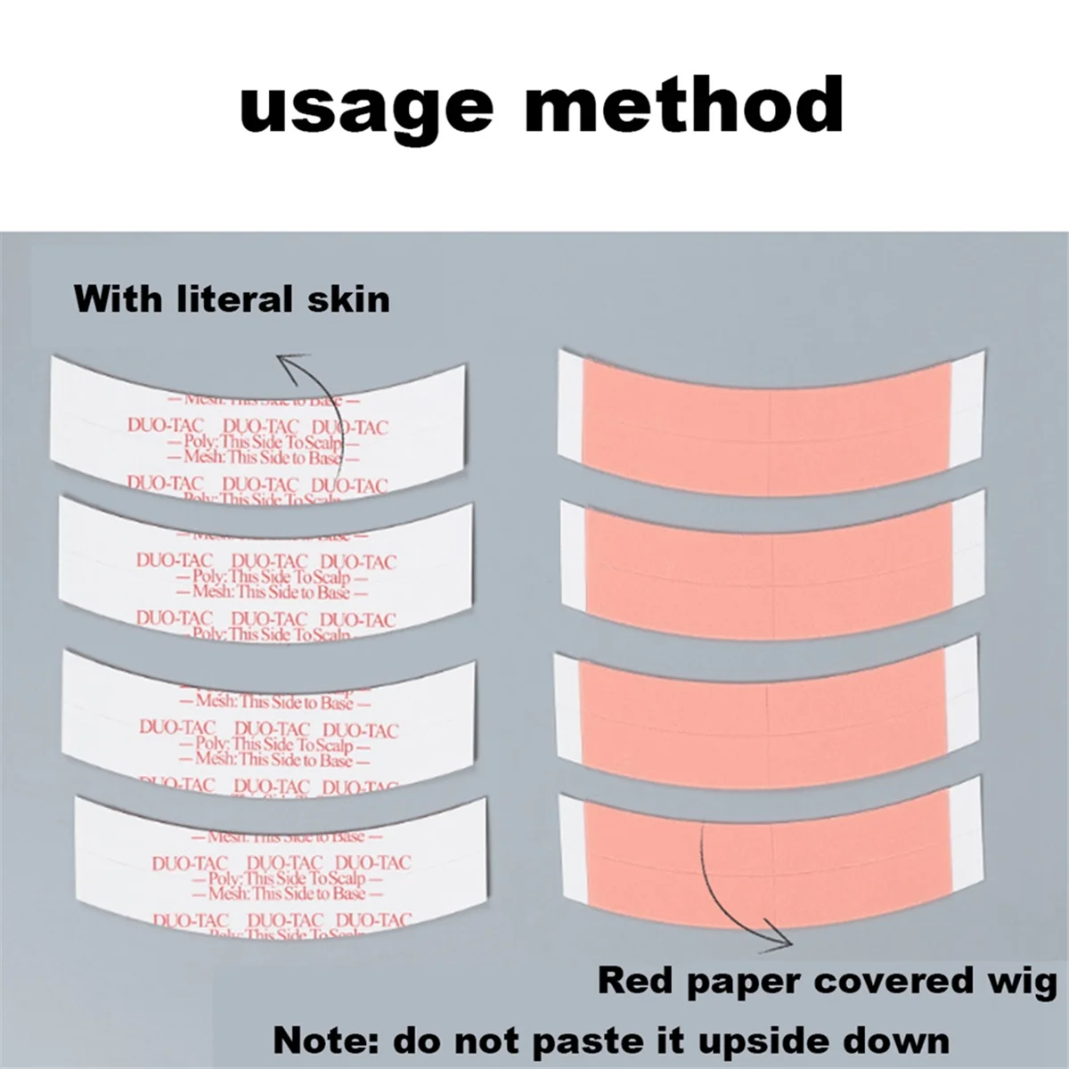 

ONCE 72Pc/Lot Super Strong Duo Wig Double Tape Adhesive Extension Hair Strips for Toupees/Lace Wig Film Slitting Line