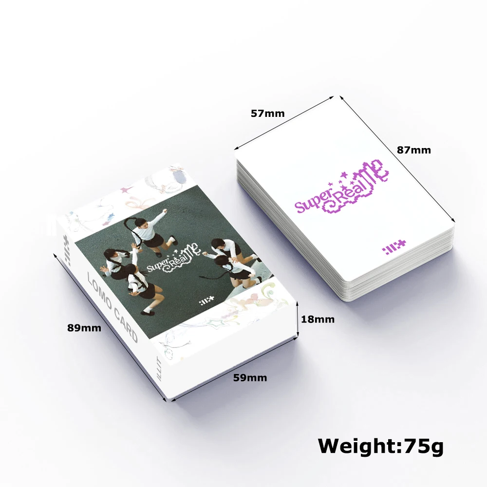 55ชิ้นรูป hybe ใหม่สาวกลุ่ม Illit อัลบั้มใหม่ super real ME yunah minju Moka wonhee Iroha