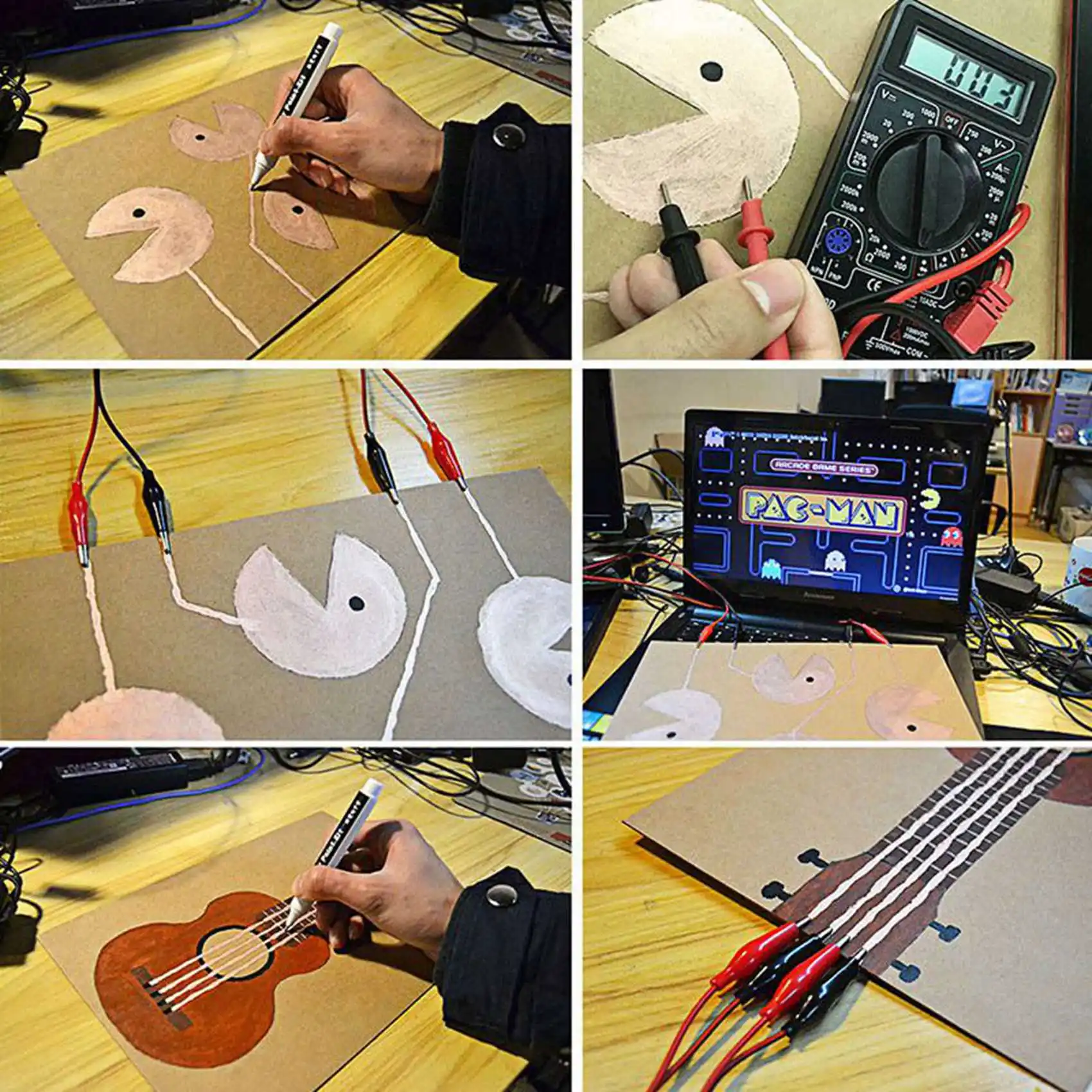ABRI-2X Conductive Ink Pen Electronic Circuit Draw Instantly Magical Pen Circuit(Gold)