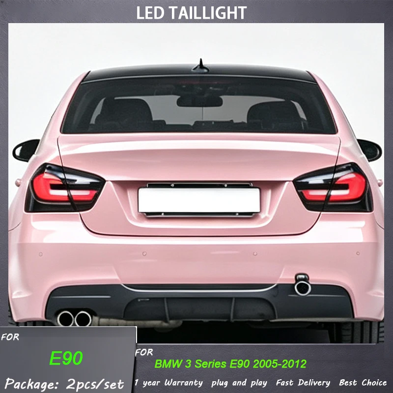 Car Tail light For BMW 3Series E90 Taillight 2005-2012 LED Rear Tail Lights Flowing Water Flicker Tail Lamps Plug and Play Lamp