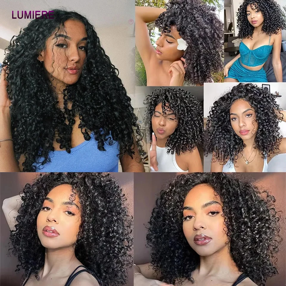 8-24 بوصة المنغولية عابث شعر بشري مجعد حزم صفقة نطاط جيري مجعد الشعر حزم البرازيلي الخام عذراء الشعر نسج تمديد