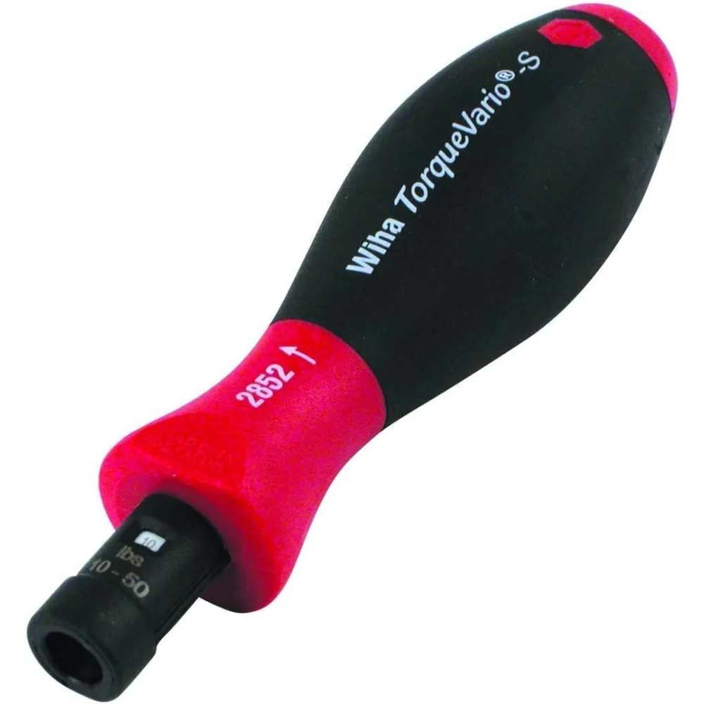 Wiha 28506 TorqueVario-S Adjustable Torque Screwdriver, 10 to 50 Inch Pounds