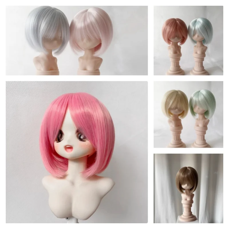 

BJD Doll Wigs High Temperature Short Hair For 1/3 1/4 Doll Hair Accessories Girls DIY Gift