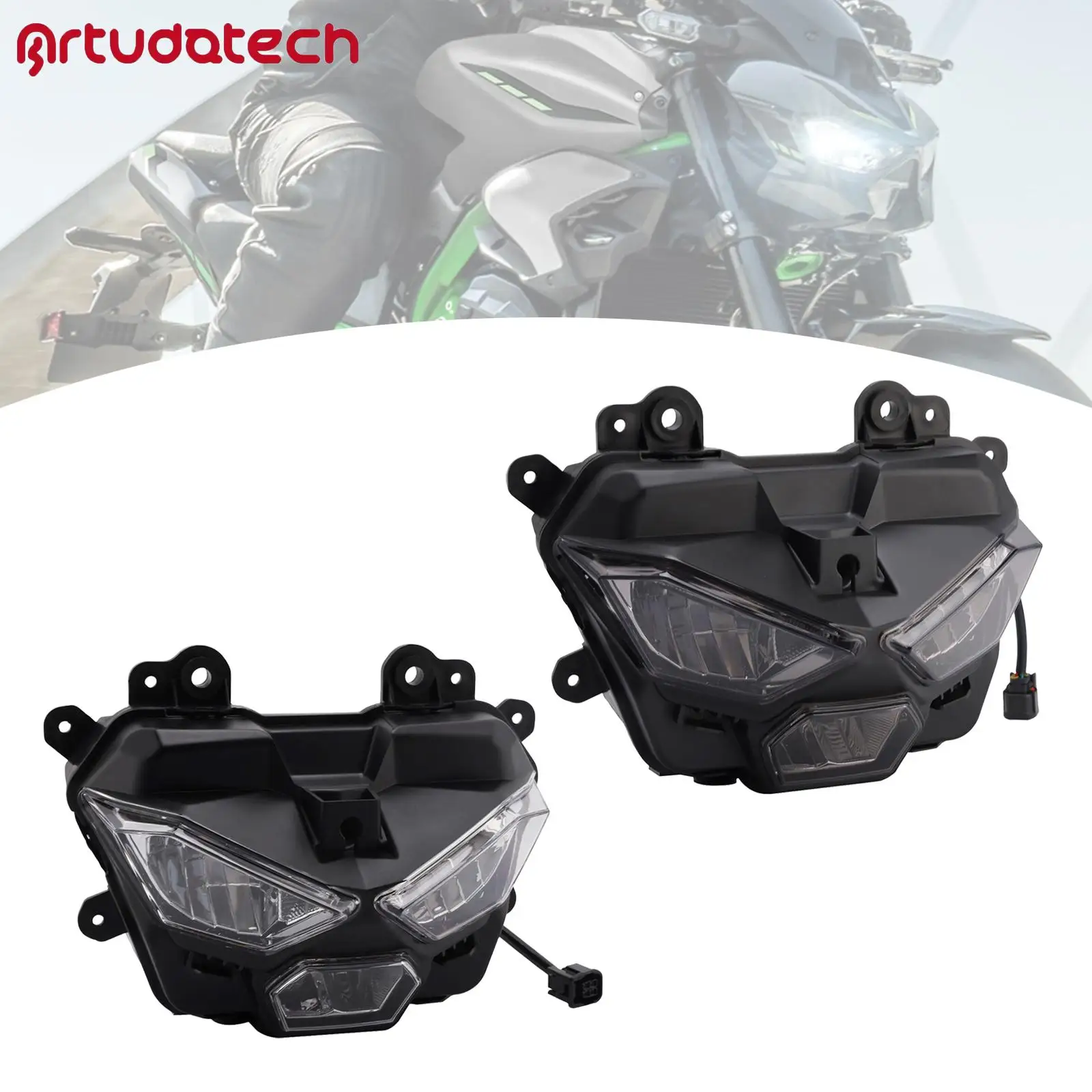 

Защитная решетка фары Artudatech для Kawasaki Ninja Z900 2025, коричневая