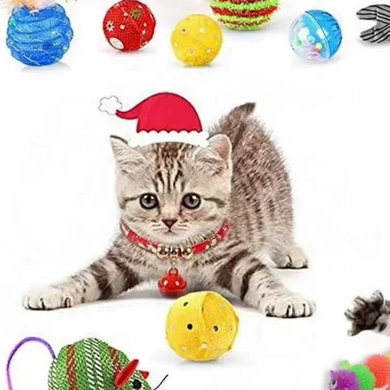 

Christmas Countdown Advent Calendar Christmas Blind Box Cat Calendar Funny Festival Countdown Collectible For Cat Lovers Present