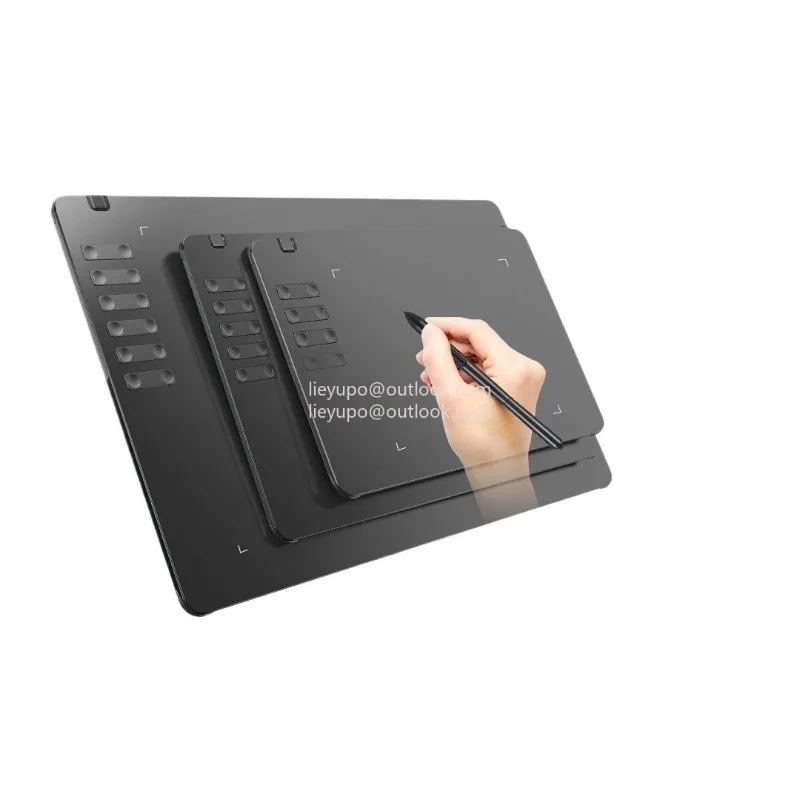 T1161 Graphics Drawing Tablet Ultra-thin Stylus 8 Pen Nibs Art Creation Sketch 8192 Levels Pressure Battery-free Custom