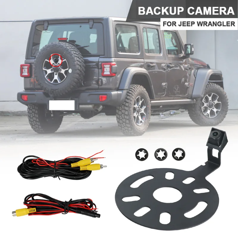 Suitable for 07-18 Jeep Wrangler Back-up Tire Camera Car Hub Reversing Camera