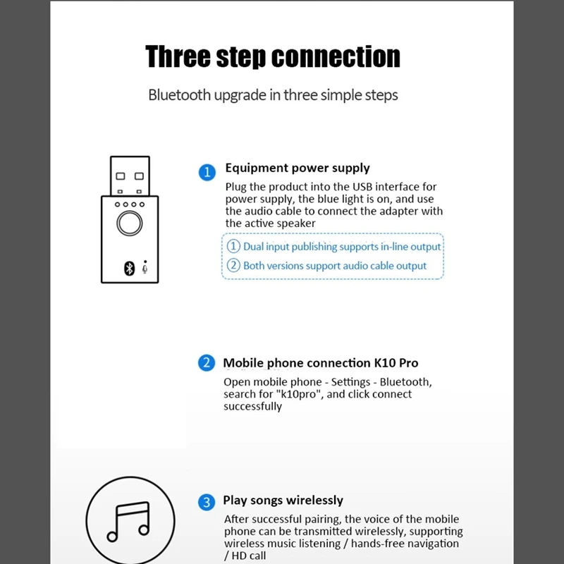 Adaptador inalámbrico USB Bluetooth 5,0, 4 en 1, conector de 3,5 Mm, AUX, BT, transmisor receptor de Audio para coche, TV, adaptador de altavoz estéreo