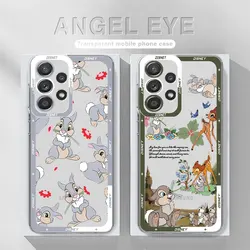 Disney Bambi Friends Thumper Phone Clear Case for Samsung Galaxy A12 A23 A24 5G A73 A33 A14 A55 A32 A13 A35 A52s A15 Cover funda