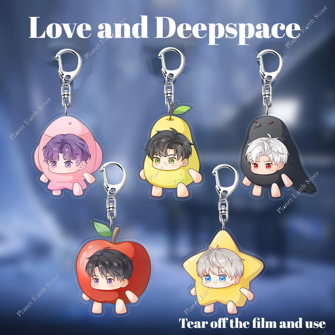 

1/5Pcs Game Love and Deepspace Sylus Caleb Xavier Zayne Rafayel Cosplay Acrylic Keychain Cute Backpack Accessories Pendant Deco