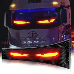 LED Eye Sign Truck Scrolling Advertising remote Control Light DIY Programmable Flexible LED Display for Car Truck Accessories