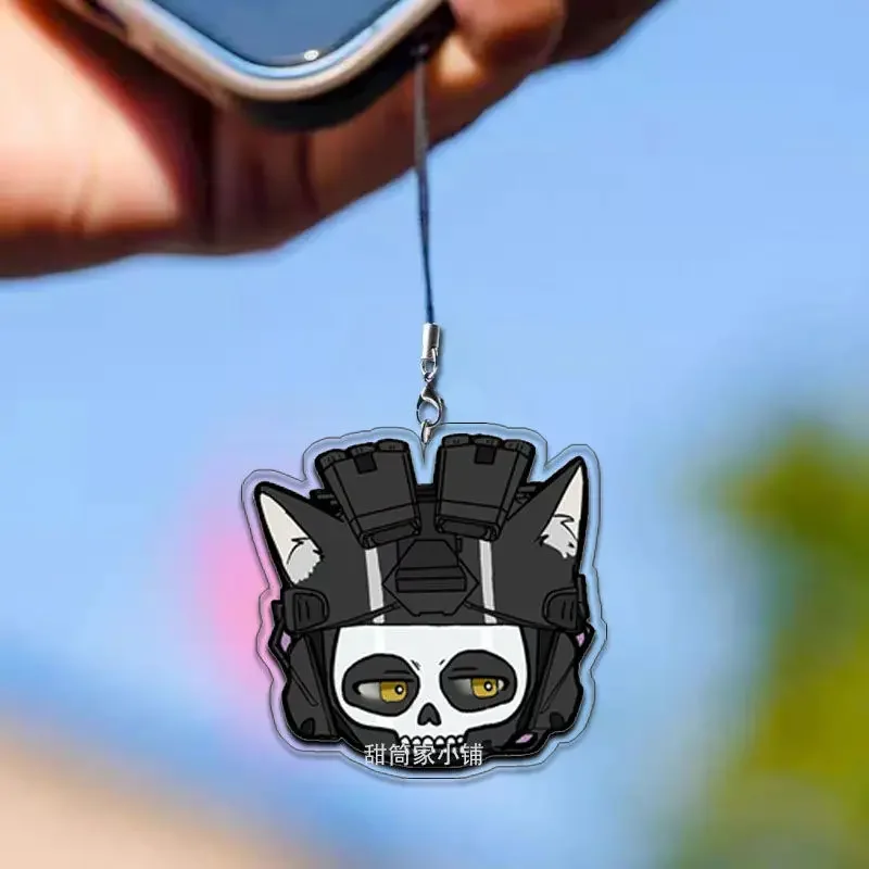 COD Call of Duty Ghost Anime KeyChain Women Key Chain for Men Key Ring Acrylic Car Keyring Party Pendant