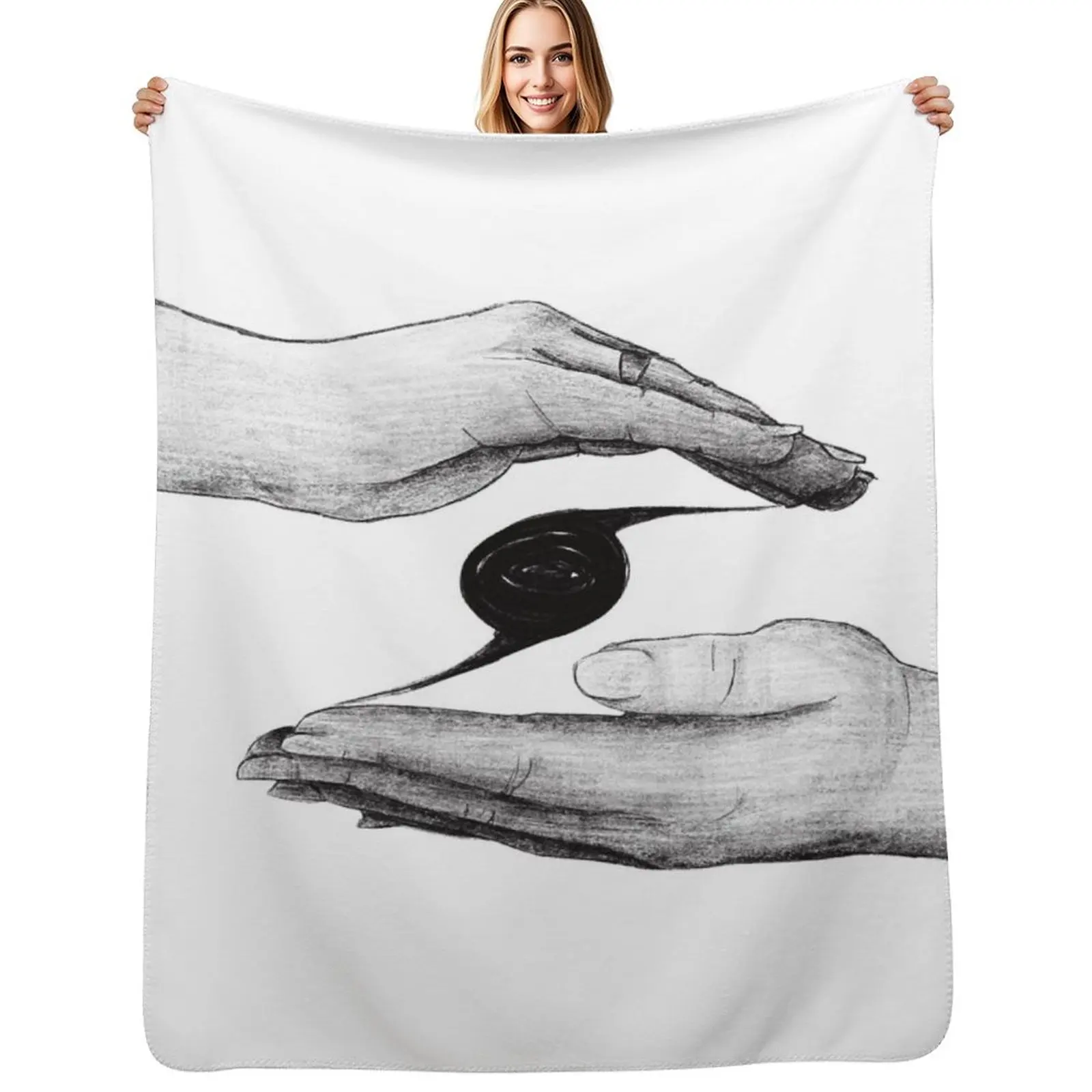 Human Connection Throw Blanket Giant Sofa Hair Soft Plaid wednesday Plaid on the sofa valentine gift ideas Blankets
