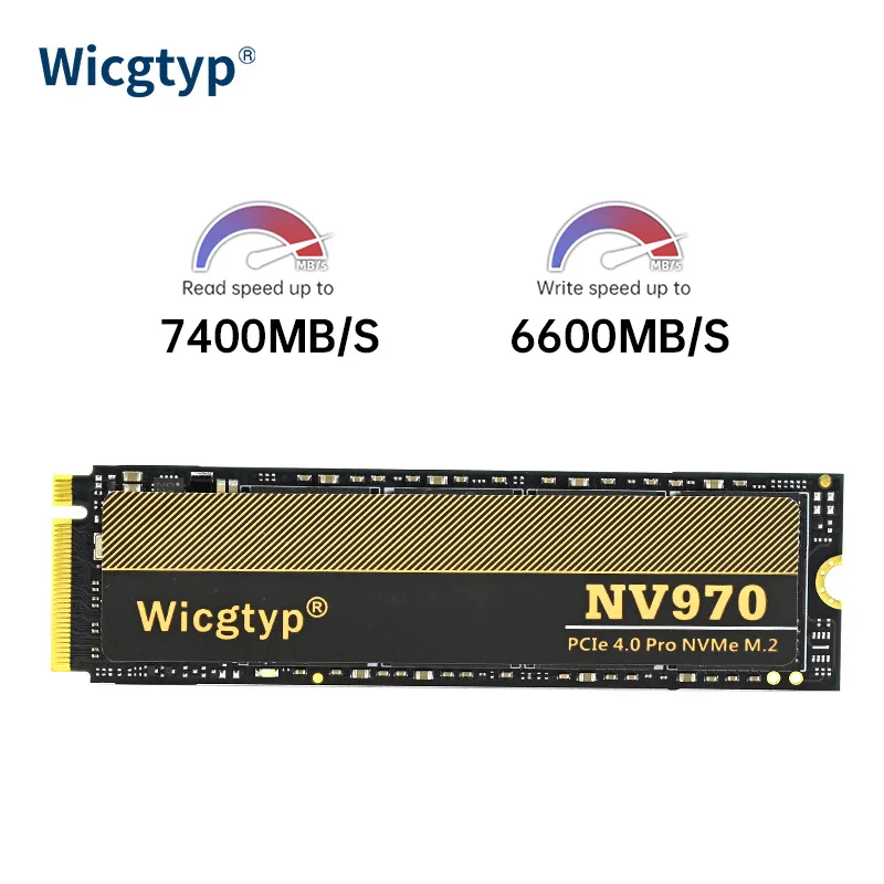 Wicgtyp Ssd M2 Nvme 512Gb 1Tb 2Tb Max Leessnelheid 7450 Mb/s Pcie 4.0 Laptop Ssd Nvme Interne Solid State Drive Voor Computer