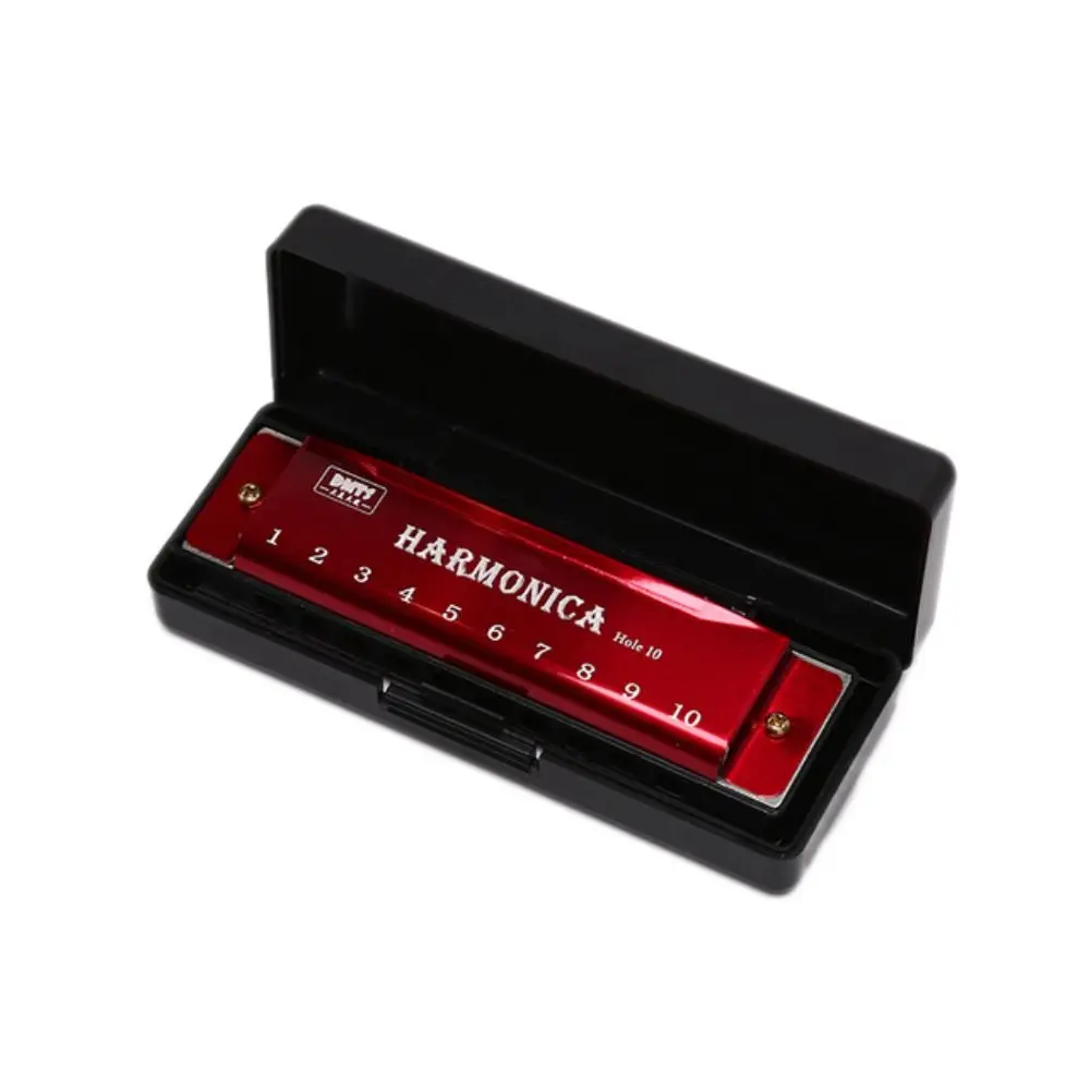 10 Hole Instrument Beginner  Gift Music Instrument Resin Harmonica Early Educational Copper Core Harmonica