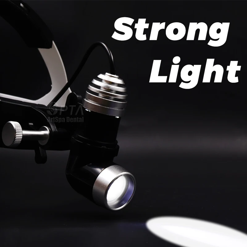 Zahnarzt 5w chirurgischen Scheinwerfer LED-Lampen starkes helles Licht Stirnband mit 2 Stück Batterie wiederauf ladbar