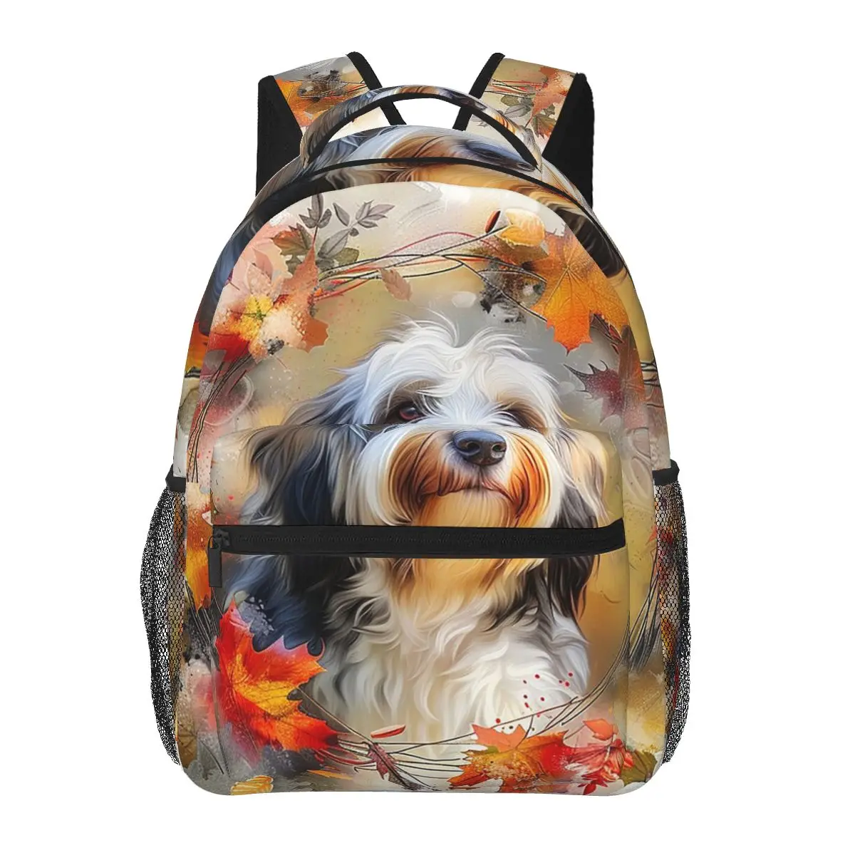 Old English Sheepdog - Cute Dog Backpacks Boys Girls Bookbag Students School Bags Kids Rucksack Shoulder Bag Large Capacity