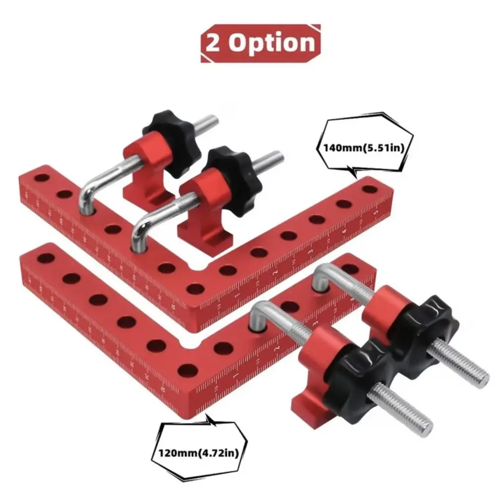 3/6/12/16Pcs Aluminum Alloy Right Angle Fixing Clip Fixing Clip Auxiliary Fixture Positioning Squares Adjustable Size 90 Degree
