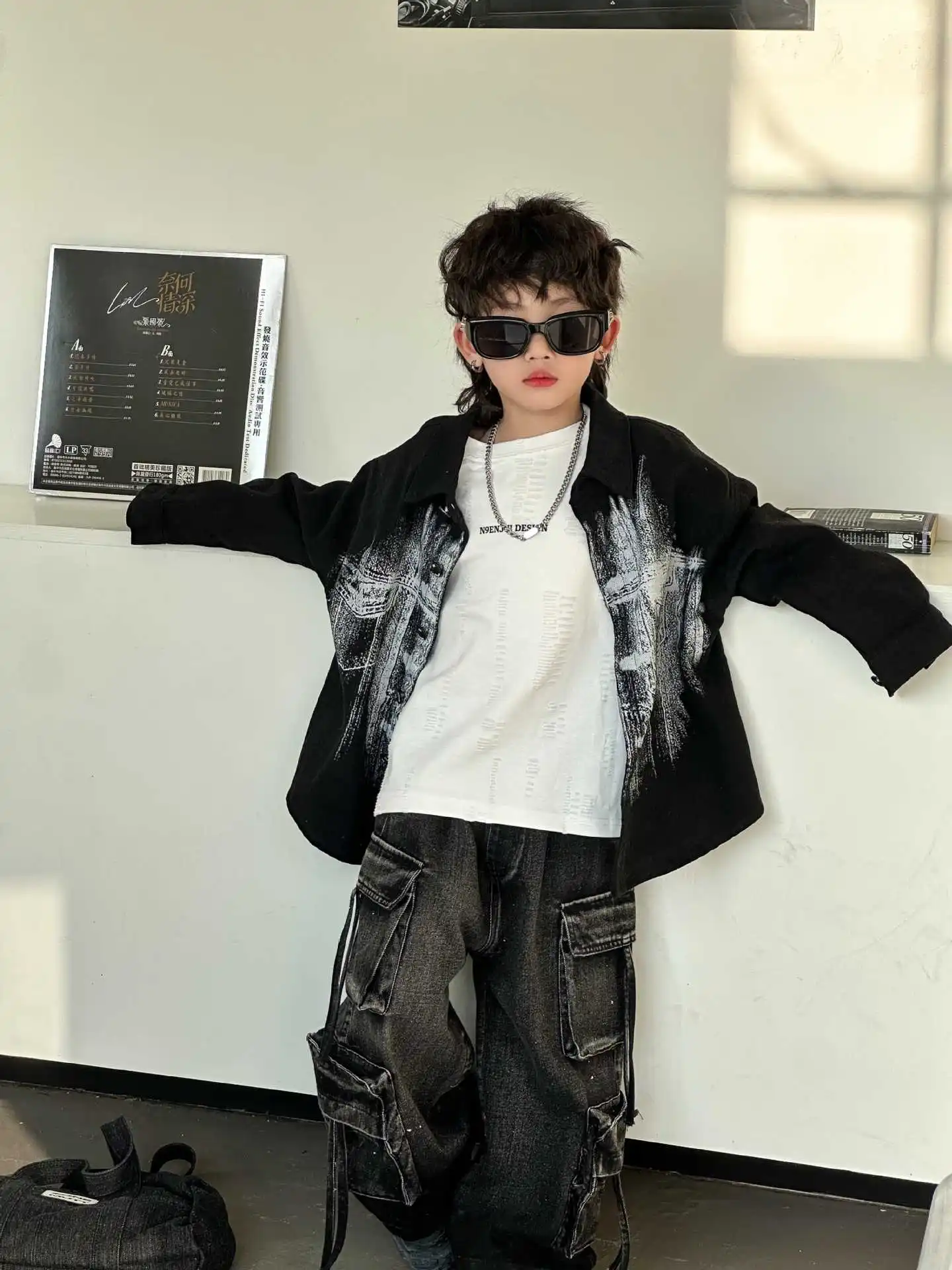 Autumn 2025 New Denim Jacket For Children Stylish Trendy Top Versatile And Cool Design