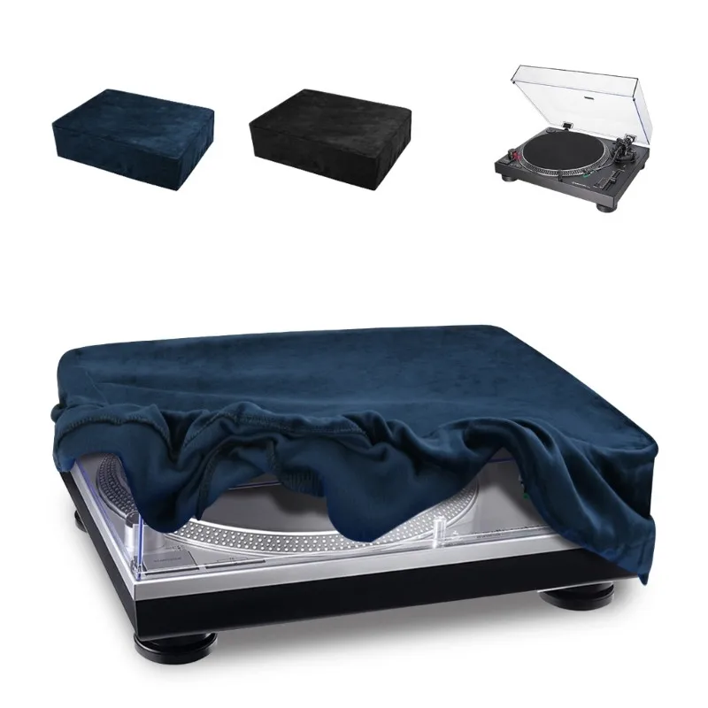 Penutup Debu Meja Putar Lengan Meja Putar Elastisitas Spandeks Lengan Casing Debu Meja Putar Dapat Dilipat untuk Audio-Technica AT-LP120XUSB