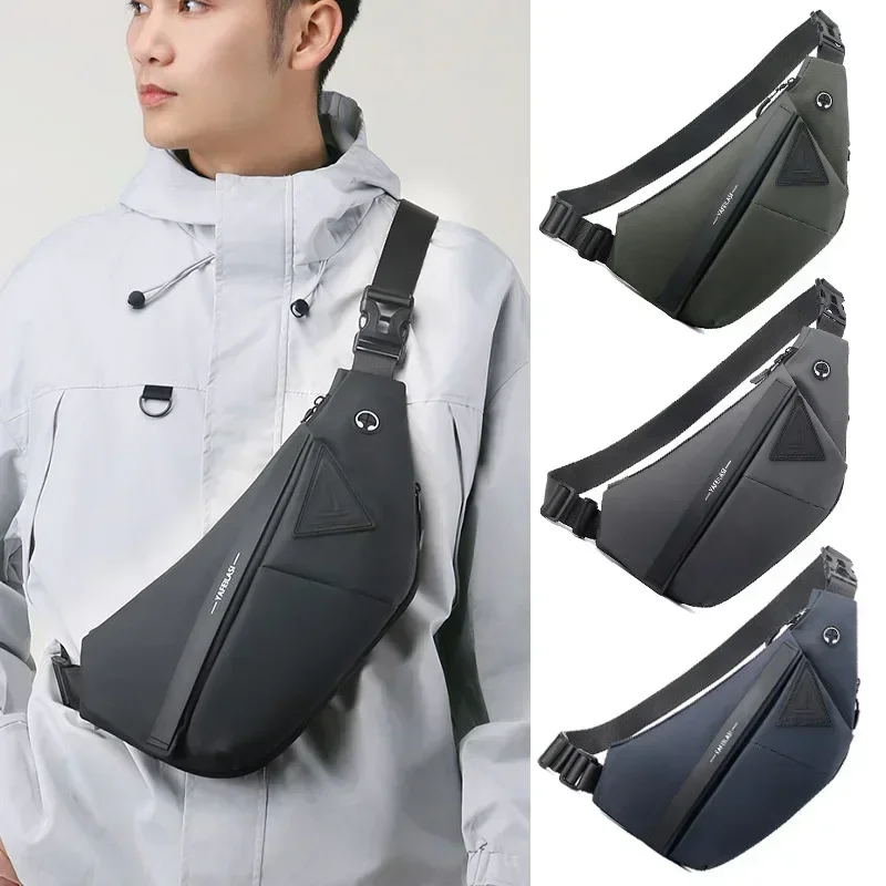 Anti-Diefstal Borst Tassen Crossbody Tas Voor Mannen Messenger Bag Sling Schoudertas Mobiele Telefoon Waterdicht Bagpack Reizen Sporttassen