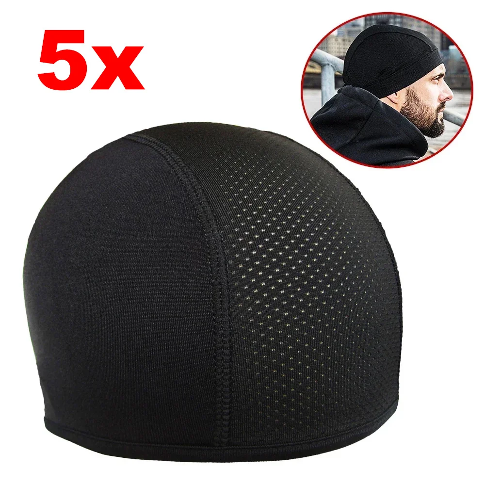 Motorcycle Helmet Inner Caps Balaclavas Breathable Cycling Quick-drying Wicking Cooling Hat Universal Men Women Sports Dome Cap