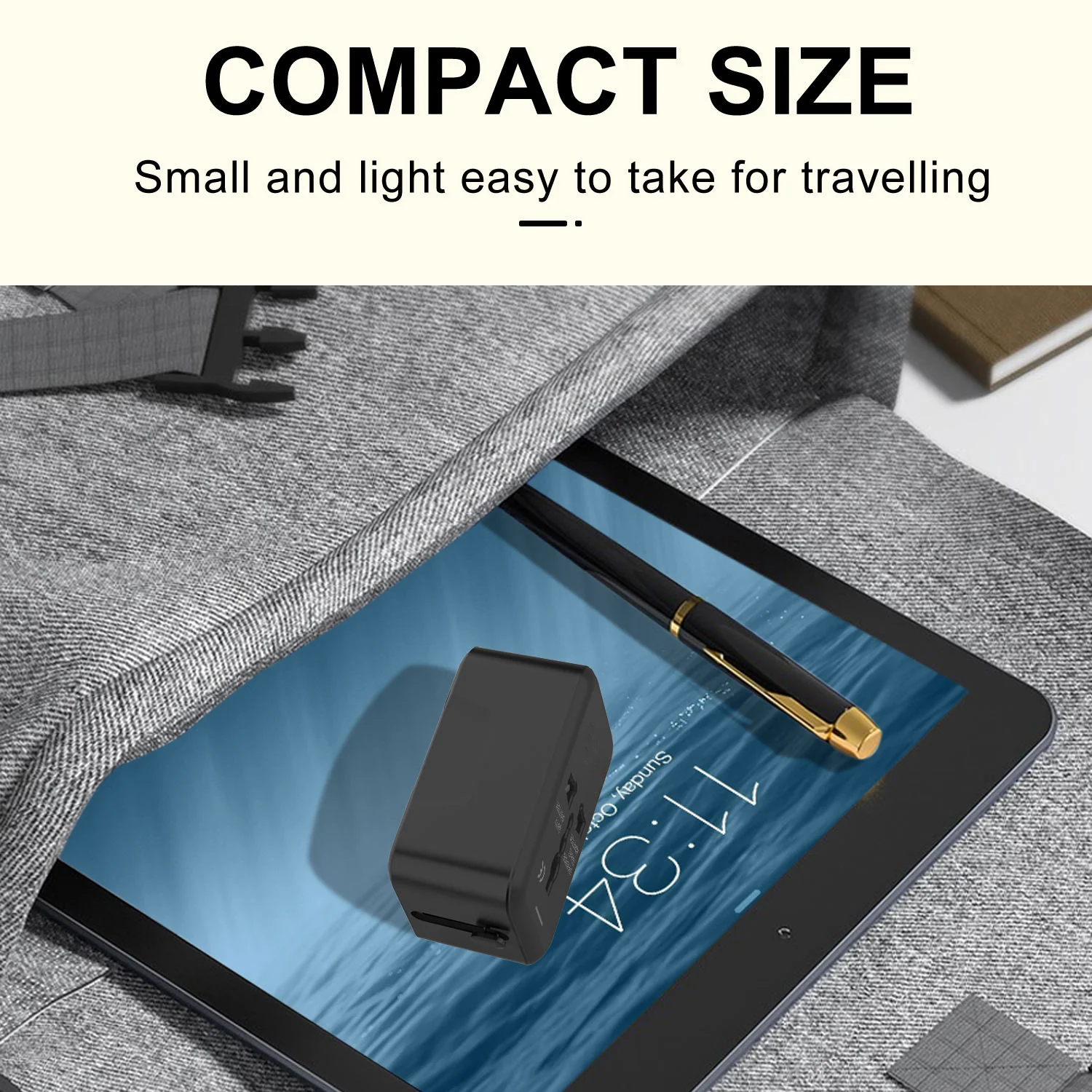 Tinsol All in One Universal International Plug Adapter World Travel AC Power Charger Adapter AU US UK EU multiple plug Converter