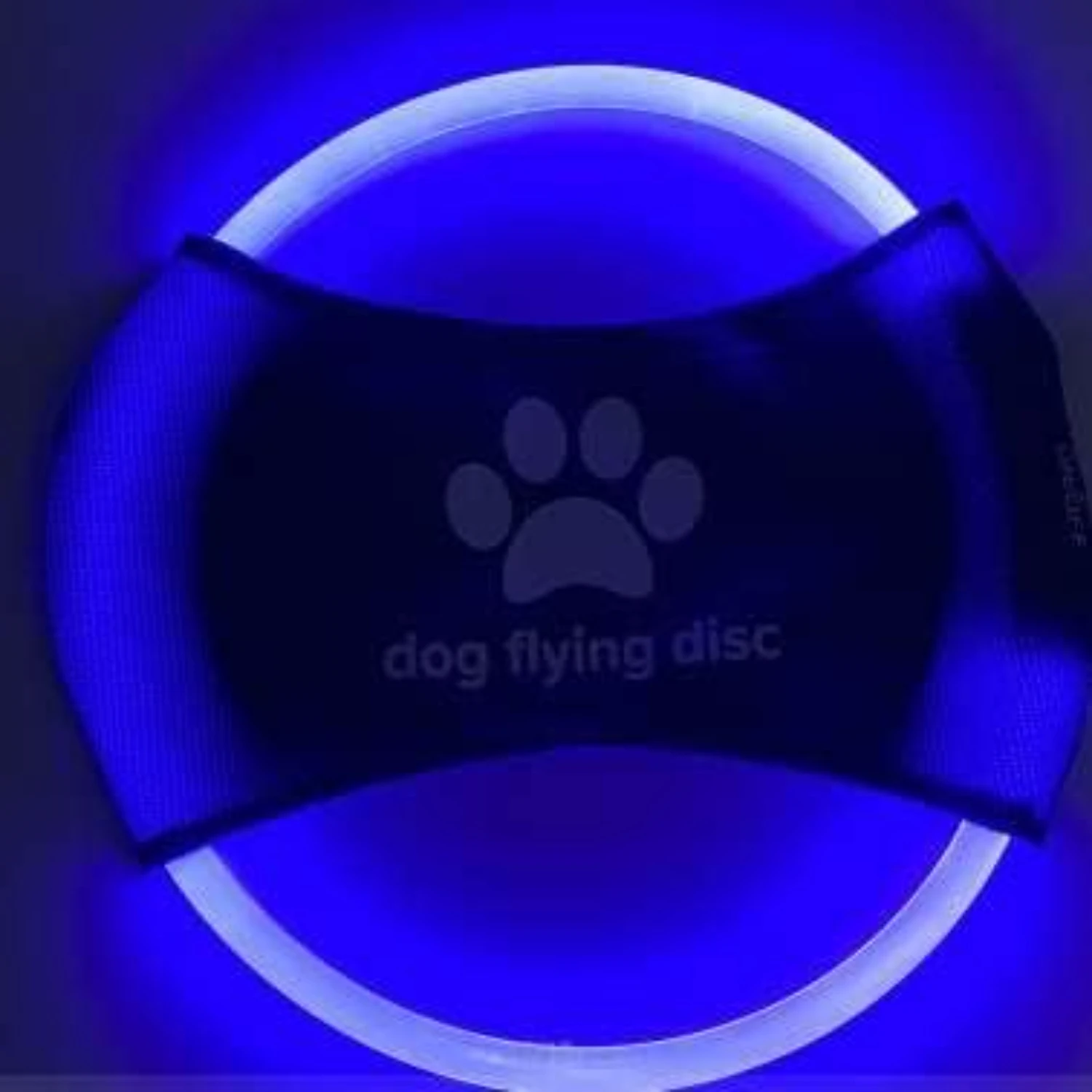 Giocattolo interattivo vibrante incandescente dell'anello del cane-strumento di addestramento sicuro per i denti forte e durevole per i cani-1 pz-disponibile in Vibrant C