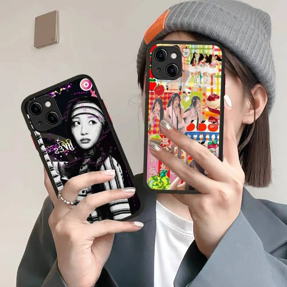 Popular K-pop Group L-Loona Y-Yves Phone Case For IPhone 16 Pro Max 15 14 13 12 11 XS MAX X Plus Candy Color Matte TPU